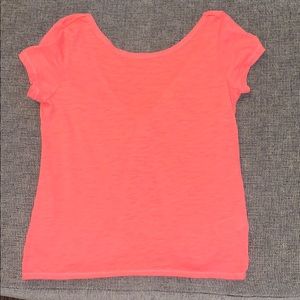 Aeropostale peach tie back top